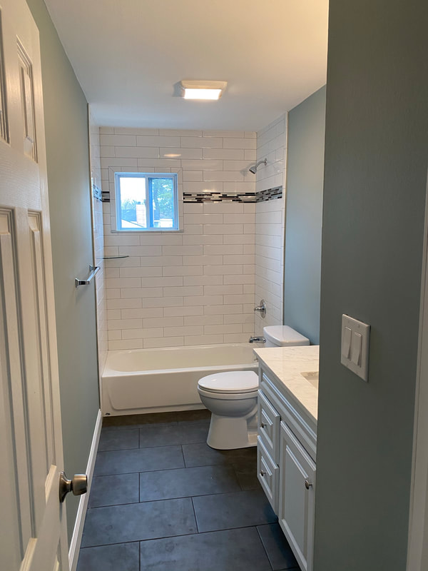 New Bath with Subway Tile